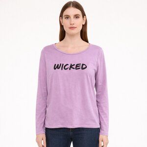 Victoria's Secret Purple Graphic Long Sleeve Tee